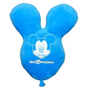 Walt Disney World Parks Mickey Mouse Balloon Soft Pillow Play in the Parks blue